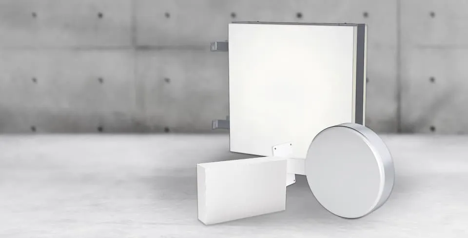 Leuchtkasten mit Scheibe | Leuchtkasten mit Haube | Leuchtkasten Vollacryl